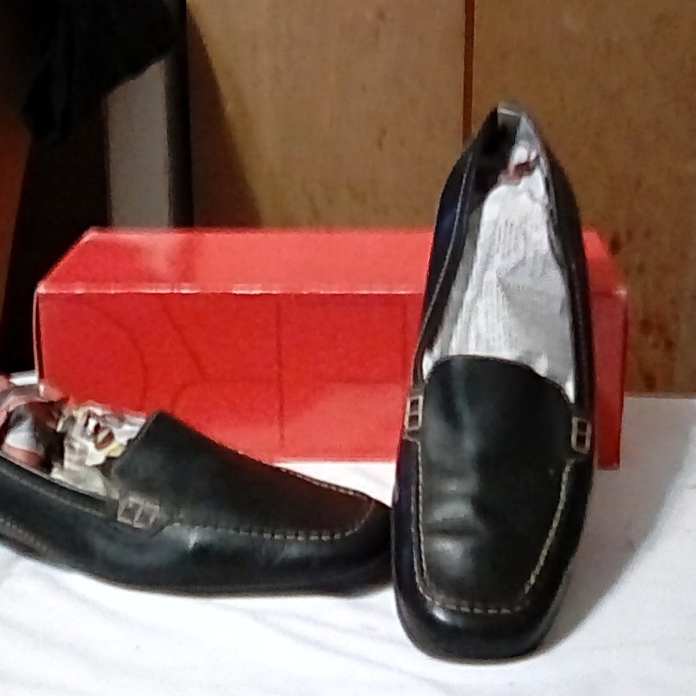 Ladies loafer, Black, size 8N(2A)